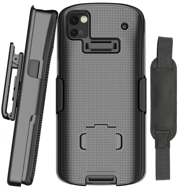 Kickstand Case + Hand Strap + Belt Clip Holster for Zebra TC53 TC58 Scanner