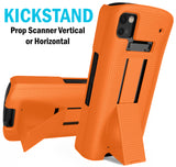 Kickstand Case + Hand Strap + Belt Clip Holster for Zebra TC53 TC58 Scanner