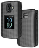 Grid Texture Hard Case Slim Cover for TCL Flip 3 Phone (2024, T435)