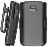 Hard Case and Belt Clip Holster Holder Combo for TCL Flip 4 5G Phone 2025 T440