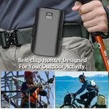 Hard Case and Belt Clip Holster Holder Combo for TCL Flip 4 5G Phone 2025 T440