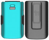 Hard Case and Belt Clip Holster Holder Combo for TCL Flip 4 5G Phone 2025 T440