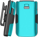 Hard Case and Belt Clip Holster Holder Combo for TCL Flip 3 Phone (2024, T435)