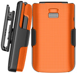 Hard Case and Belt Clip Holster Holder Combo for TCL Flip 4 5G Phone 2025 T440