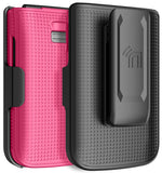 Hard Case and Belt Clip Holster Holder Combo for TCL Flip 4 5G Phone 2025 T440