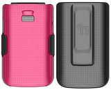 Hard Case and Belt Clip Holster Holder Combo for TCL Flip 4 5G Phone 2025 T440