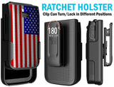 Nakedcellphone Hard Case and Belt Clip Holster Combo for Jitterbug Flip 3 Phone