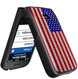 Nakedcellphone Grid Texture Hard Case Slim Cover for Jitterbug Flip 3 Phone