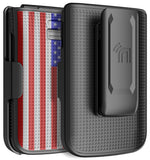 Hard Case and Belt Clip Holster Holder Combo for TCL Flip 4 5G Phone 2025 T440