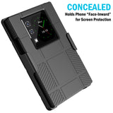 Hard Case and Belt Clip Holster Holder Combo for Unihertz Titan 2 Phone