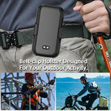 Hard Case and Belt Clip Holster Combo for Sonim XP3 Plus 5G (XP3plus X320 2025)