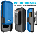 Hard Case and Belt Clip Holster Combo for Sonim XP3 Plus 5G (XP3plus X320 2025)