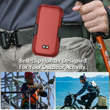 Hard Case and Belt Clip Holster Combo for Sonim XP3 Plus 5G (XP3plus X320 2025)