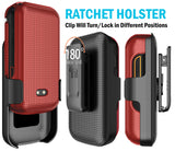 Hard Case and Belt Clip Holster Combo for Sonim XP3 Plus 5G (XP3plus X320 2025)