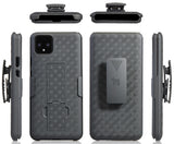 Black Case Kickstand Cover + Belt Clip Holster Holder for Google Pixel 4 XL