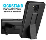Kickstand Case + Hand Strap + Belt Clip Holster for Sonim XP10 5G Phone (XP9900)