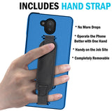 Textured Slim Case with Kickstand + Hand Strap for Sonim XP10 5G Phone (XP9900)
