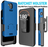 Kickstand Case + Hand Strap + Belt Clip Holster for Sonim XP10 5G Phone (XP9900)
