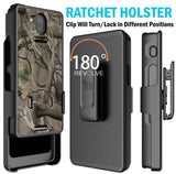 Kickstand Case + Hand Strap + Belt Clip Holster for Sonim XP10 5G Phone (XP9900)