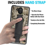 Textured Slim Case with Kickstand + Hand Strap for Sonim XP10 5G Phone (XP9900)