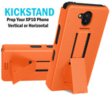 Textured Slim Case with Kickstand + Hand Strap for Sonim XP10 5G Phone (XP9900)