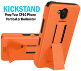 Kickstand Case + Hand Strap + Belt Clip Holster for Sonim XP10 5G Phone (XP9900)