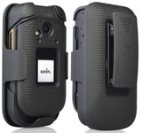 Grid Texture Protective Case Cover + Belt Clip Holster for Sonim XP3 (XP3800)