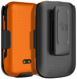 Grid Case Hard Cover and Belt Clip Holster Combo for Sonim XP3 Plus (XP3900)