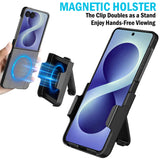 Hard Case and Belt Clip for Samsung Galaxy Z Flip 8 (Compatible with MagSafe)