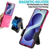Hard Case and Belt Clip for Samsung Galaxy Z Flip 8 (Compatible with MagSafe)