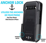 Black Anchor Lock Belt Clip Holster Case for Kyocera DuraForce Pro 3