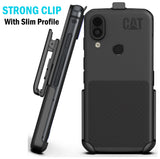 Black Rotating/Ratchet Belt Clip Holster Holder Case for CAT S62 Pro Phone