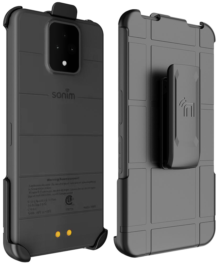 Black Rotating/Ratchet Belt Clip Holster Case for Sonim XP Pro 5G Phon ...