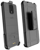 Black Rotating/Ratchet Belt Clip Holster Case for Sonim XP Pro 5G Phone (2024)