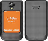Nakedcellphone Grid Texture Hard Case Slim Cover for Iris Easy Flip 2 Phone