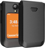 Nakedcellphone Grid Texture Hard Case Slim Cover for Iris Easy Flip 2 Phone