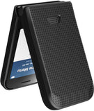 Nakedcellphone Grid Texture Hard Case Slim Cover for Iris Easy Flip 2 Phone