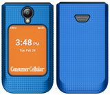 Nakedcellphone Grid Texture Hard Case Slim Cover for Iris Easy Flip 2 Phone