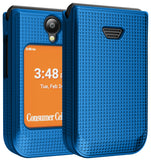 Nakedcellphone Grid Texture Hard Case Slim Cover for Iris Easy Flip 2 Phone