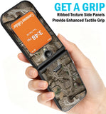 Nakedcellphone Grid Texture Hard Case Slim Cover for Iris Easy Flip 2 Phone