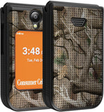 Nakedcellphone Grid Texture Hard Case Slim Cover for Iris Easy Flip 2 Phone