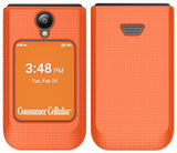Nakedcellphone Grid Texture Hard Case Slim Cover for Iris Easy Flip 2 Phone
