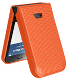 Nakedcellphone Grid Texture Hard Case Slim Cover for Iris Easy Flip 2 Phone