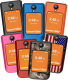 Nakedcellphone Grid Texture Hard Case Slim Cover for Iris Easy Flip 2 Phone