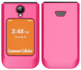 Nakedcellphone Grid Texture Hard Case Slim Cover for Iris Easy Flip 2 Phone