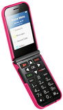 Nakedcellphone Grid Texture Hard Case Slim Cover for Iris Easy Flip 2 Phone