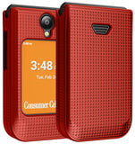 Nakedcellphone Grid Texture Hard Case Slim Cover for Iris Easy Flip 2 Phone