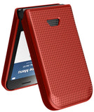 Nakedcellphone Grid Texture Hard Case Slim Cover for Iris Easy Flip 2 Phone