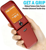Nakedcellphone Grid Texture Hard Case Slim Cover for Iris Easy Flip 2 Phone
