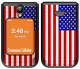 Nakedcellphone Grid Texture Hard Case Slim Cover for Iris Easy Flip 2 Phone